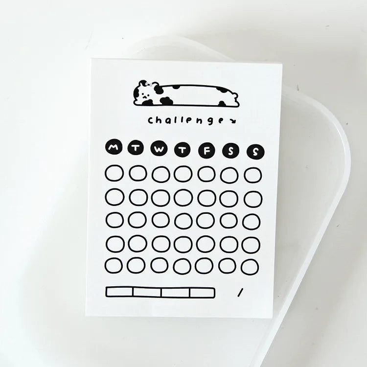 50 Sheets To Do List Memo Pad Cute School Stationery Notes ins Portable Notepad Office Supply Fruit Notebook Message Note Book